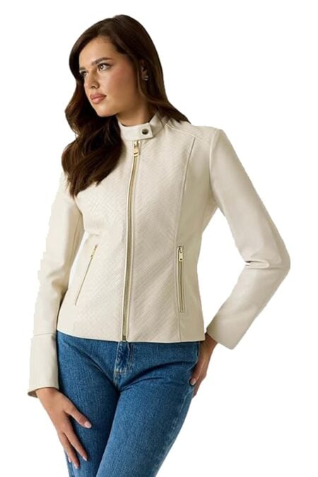 Guess Γυναικείο Δερμάτινο Jacket Claudine Biker (W6RL52WL850-G1FG)