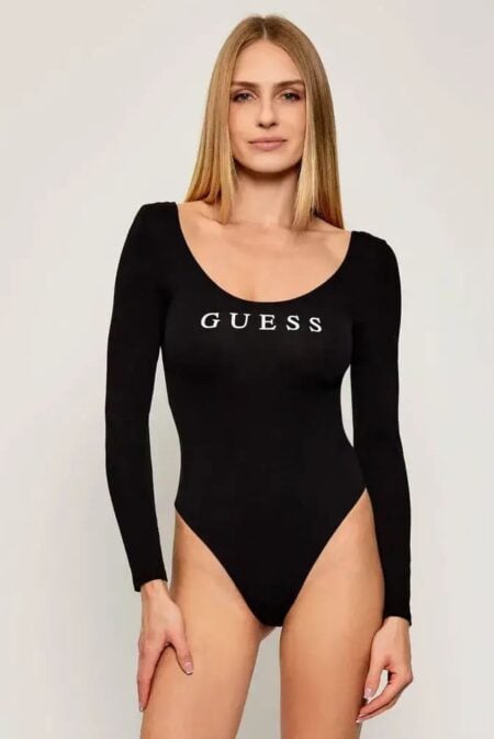 Guess Γυναικείο Κορμάκι Με Λογότυπο New Carrie Body (O5RM08KBBU1-JBLK)