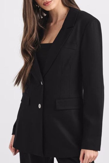 Guess Γυναικείο Σακάκι Doris Single Breast Blazer (W4BN50WGIF2-JBLK)