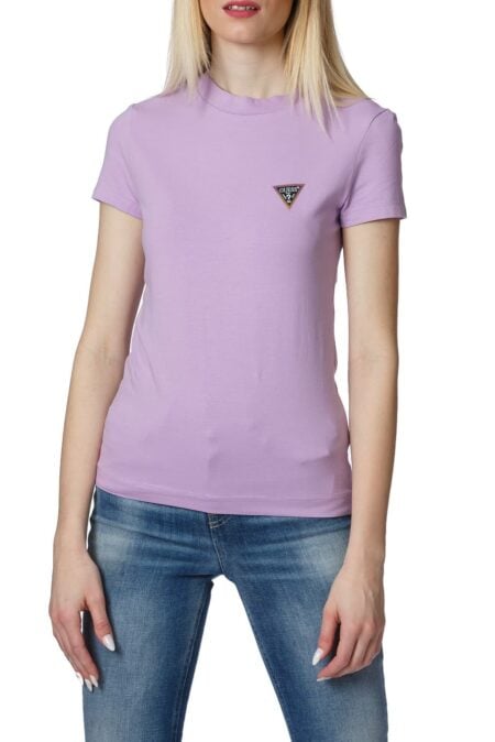 Guess Κοντομάνικη Μπλούζα Mini Triangle Tee Μοβ (W1RI04J1311-G4G8)