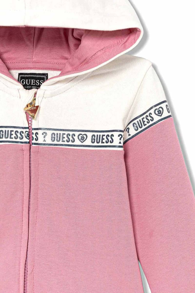 Guess Παιδικό Σετ Φούτερ Ζακετάκι και Κολάν Girl (K5YG05KA6R4-G67G)