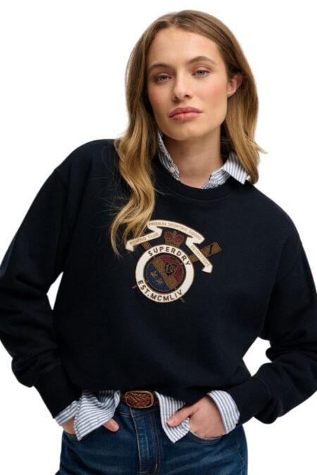 Superdry Γυναικείο Φούτερ Ovin Crest Loose (W2012579A-98T)